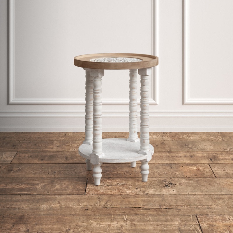 Britt Natural Tray Top End Table Kelly Clarkson Home