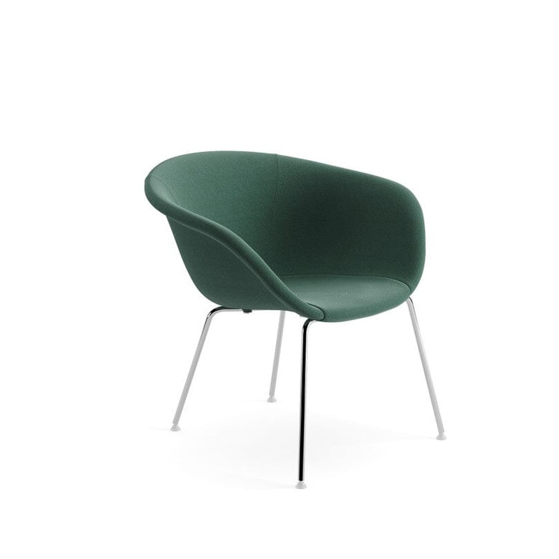 Duna 02 Four Leg Lounge Chair Fully Upholstered