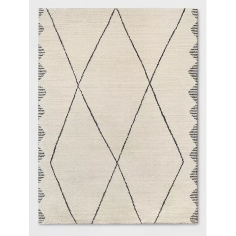 Glacier Diamond Woven Runner Rug-7’x10′