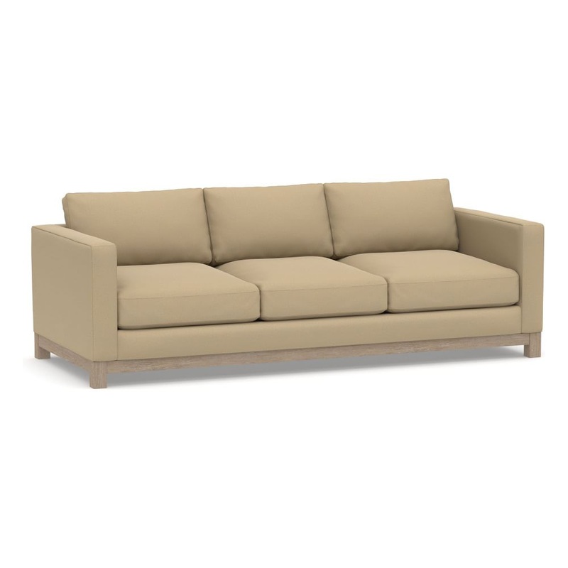 Jake Upholstered Sofa With Wood Legs