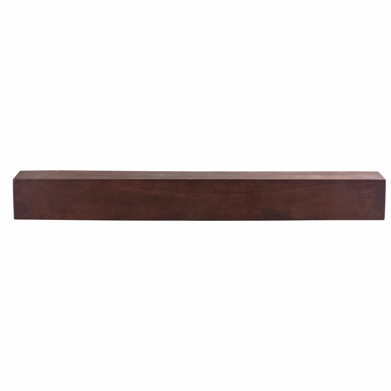 Modern Farmhouse Fireplace Shelf Mantel Dogberry Collections Depth: 9″, Finish: Mahogany, Shelf Length: 60″