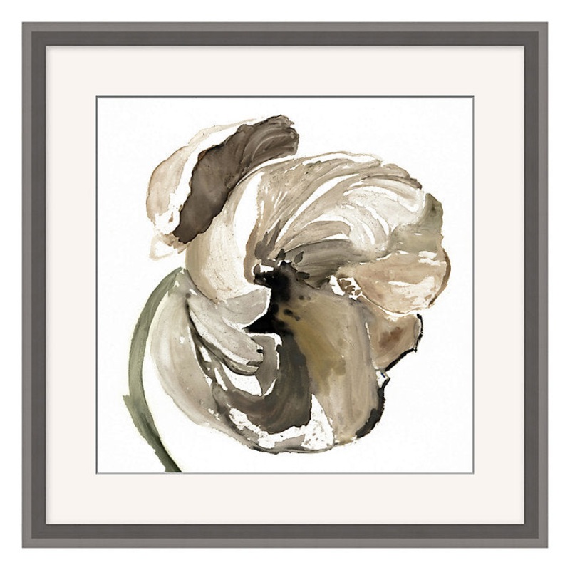 Shadow Floret Art 33″ x 33″ Print III With Frame