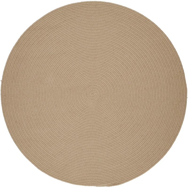 Smyth Hand Braided Beige Indoor/Outdoor Area Rug August Grove Rug Size: Round 10′