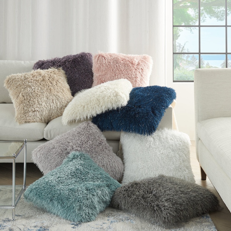 Amira Square Pillow Cover & Insert Kelly Clarkson Home Color: Brown Size: 20″ x 20″