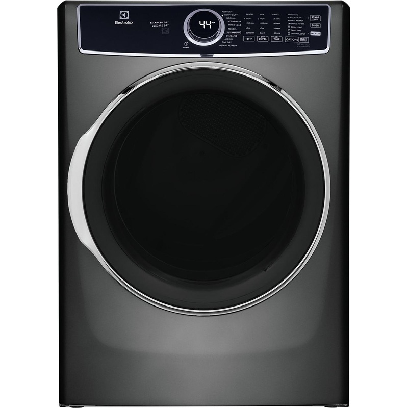 Electrolux ELFE7637AT Front Load Perfect Steam Electric Dryer with Balanced Dry and Instant Refresh – 8.0 Cu. Ft.