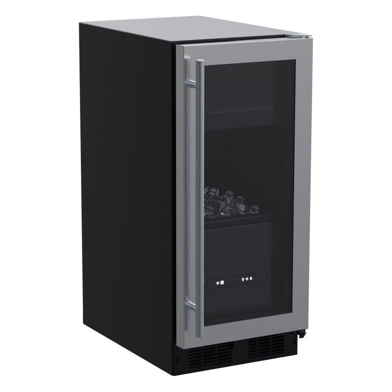 Marvel MLCP215SG01B 15-In Built-In Clear Ice Machine With Factory-Installed Pump With BrightshieldU2122 – No, Door Style – Stainless Steel Frame Glass