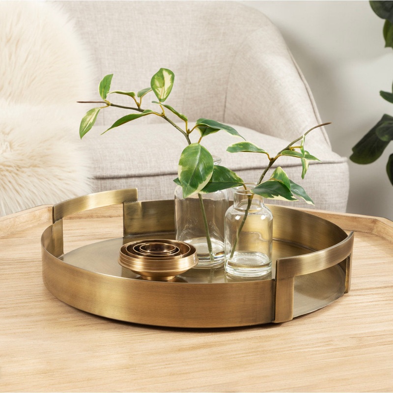 Taskin Myo Vanity Tray Latitude Run Color: Gold
