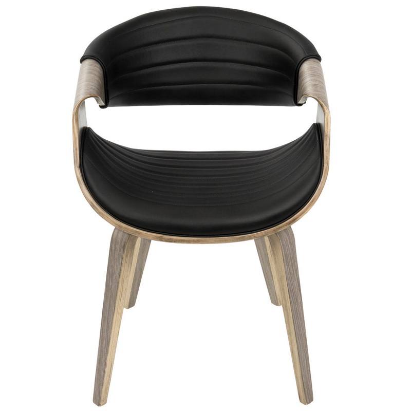 Tejeda Upholstered Arm Chair Mercury Row Upholstery Color: Black, Leg Color: Gray