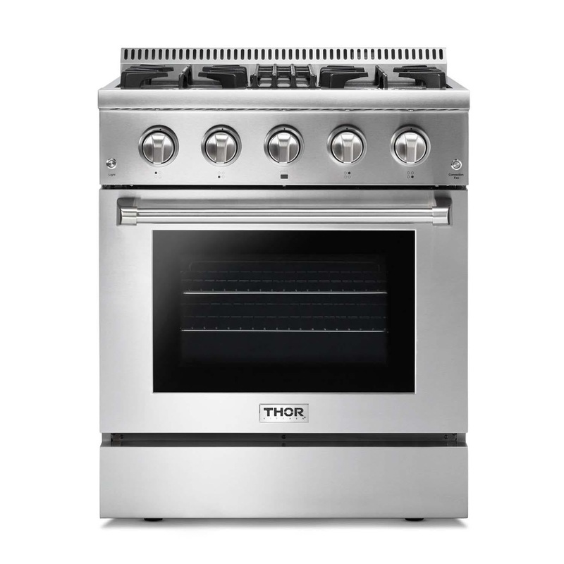 Thor Kitchen 30-inch Professional Dual Fuel Liquid Propane Range – Hrd3088ulp