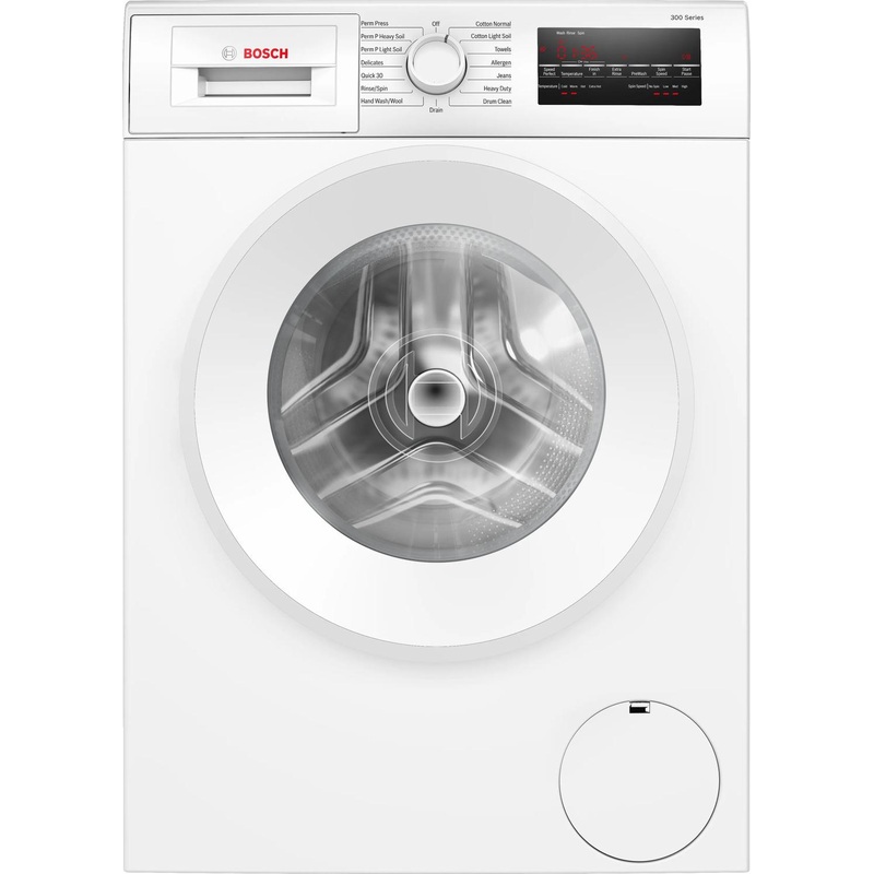 Bosch WGA14400UC 300 Series Compact Washer 1400 Rpm