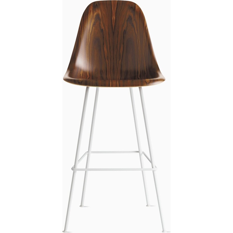 Eames Molded Wood Stool With Seat Pad
