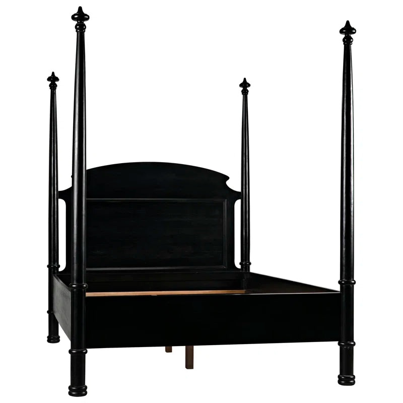 Solid Wood Four Poster Bed-Queen
