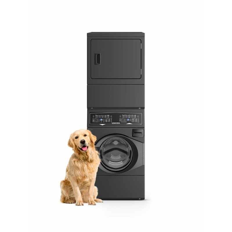 Speed Queen SF7007BE SF7 Stacked Washer – Electric Dryer with Pet Plus  Sanitize  Fast Cycle Times  5-Year Warranty
