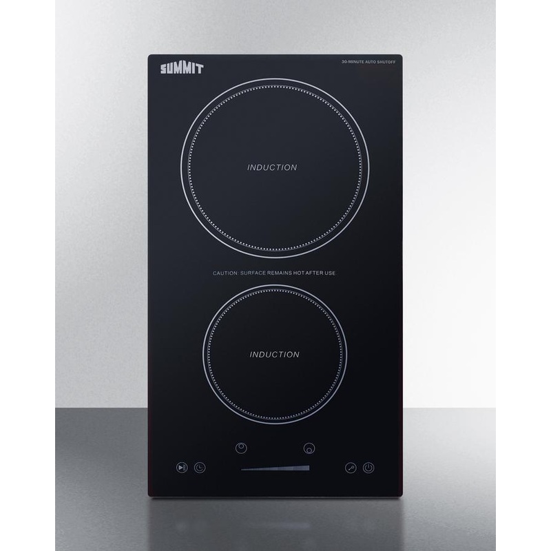 Summit SINCH115V2B 12″ Wide 115V 2-Zone Induction Cooktop With Safety Shutoff
