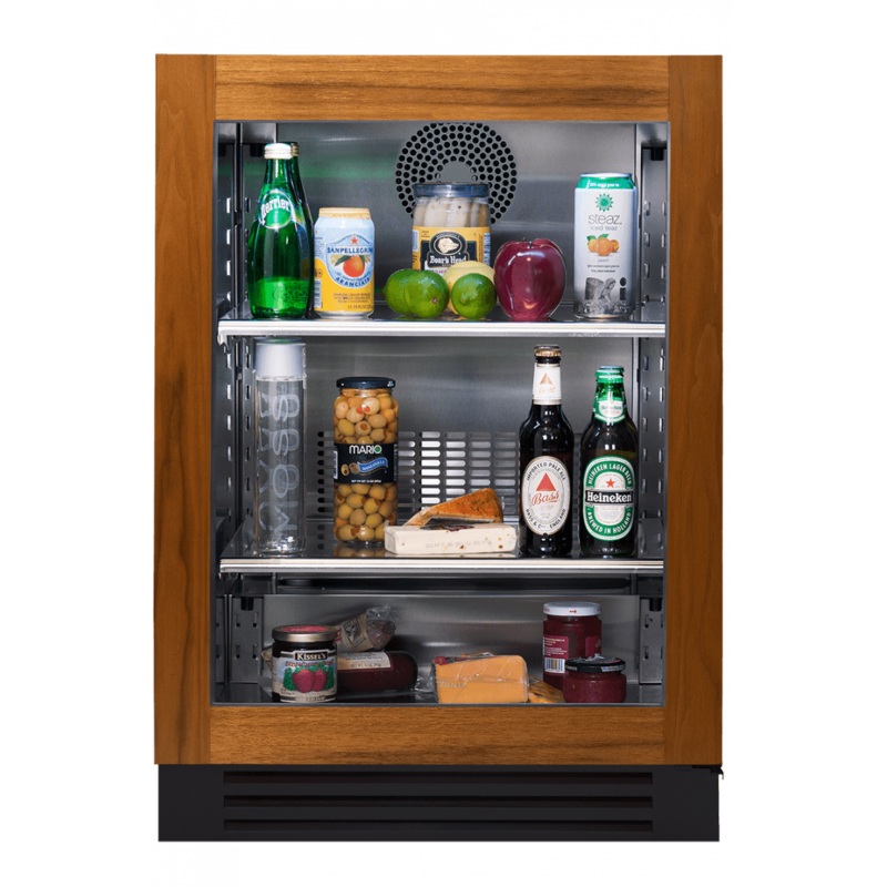 True Residential TUR24ROGC 24 Inch Overlay Glass Door Right Hinge Undercounter Refrigerator