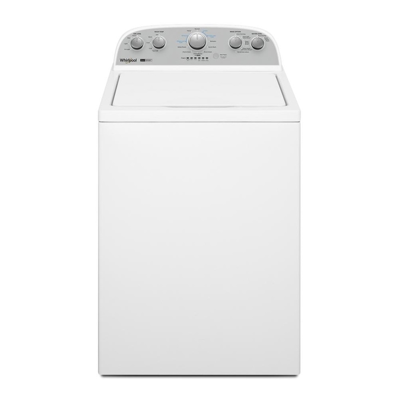 Whirlpool WTW4957PW 3.8-3.9 Cu. Ft. Whirlpool Top Load Washer with Removable Agitator