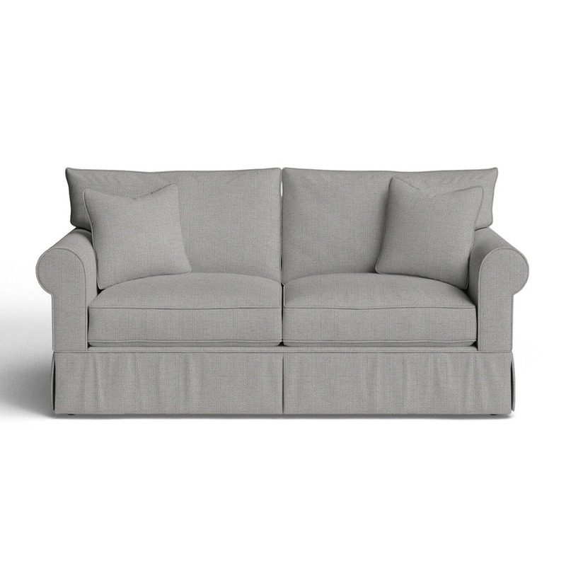Amari 83″ Slipcovered Sofa Wayfair Custom Upholstery Fabric: Indy Sky Performance