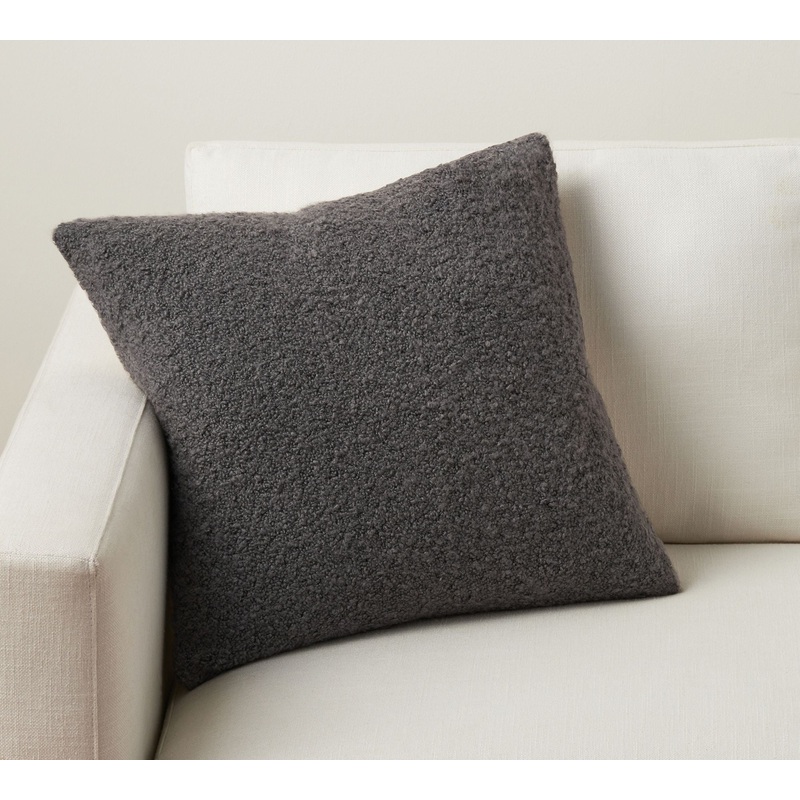 Boucle Pillow Cover Charcoal