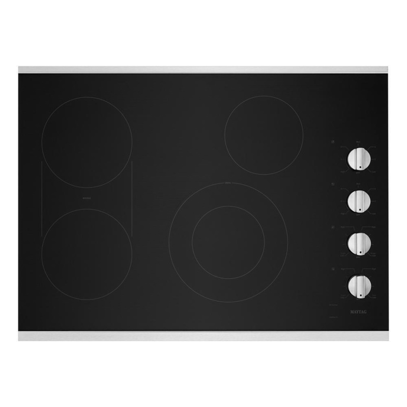 Maytag MEC8830HS 30-Inch Electric Cooktop with Reversible Grill and Griddle