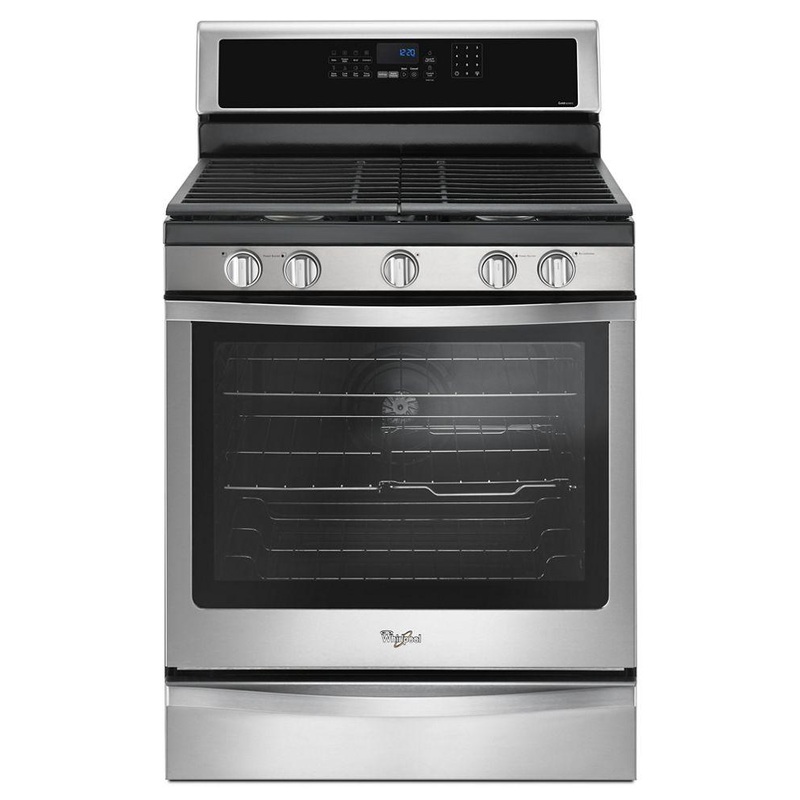 Whirlpool WFG745H0FS 5.8 Cu. Ft. Freestanding Gas Range with EZ-2-Lift Hinged Grates