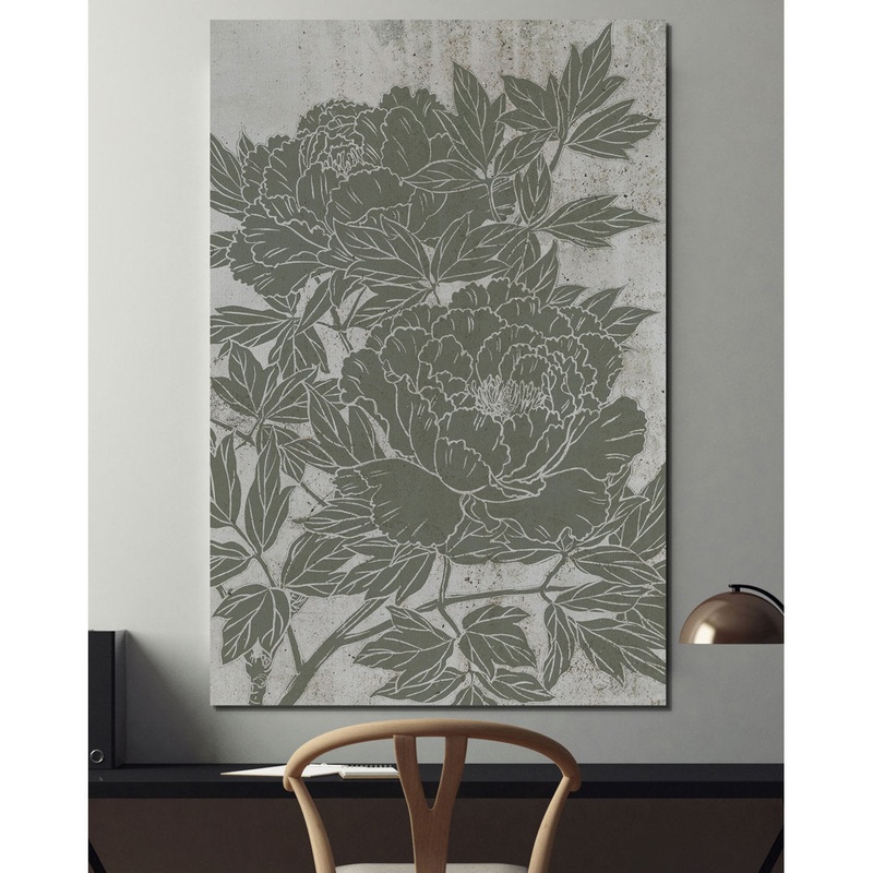 Blooming Peony I’ – Print on Canvas Winston Porter Size: 12″ H x 8″ W x 1.5″ D Format: Wrapped Canvas
