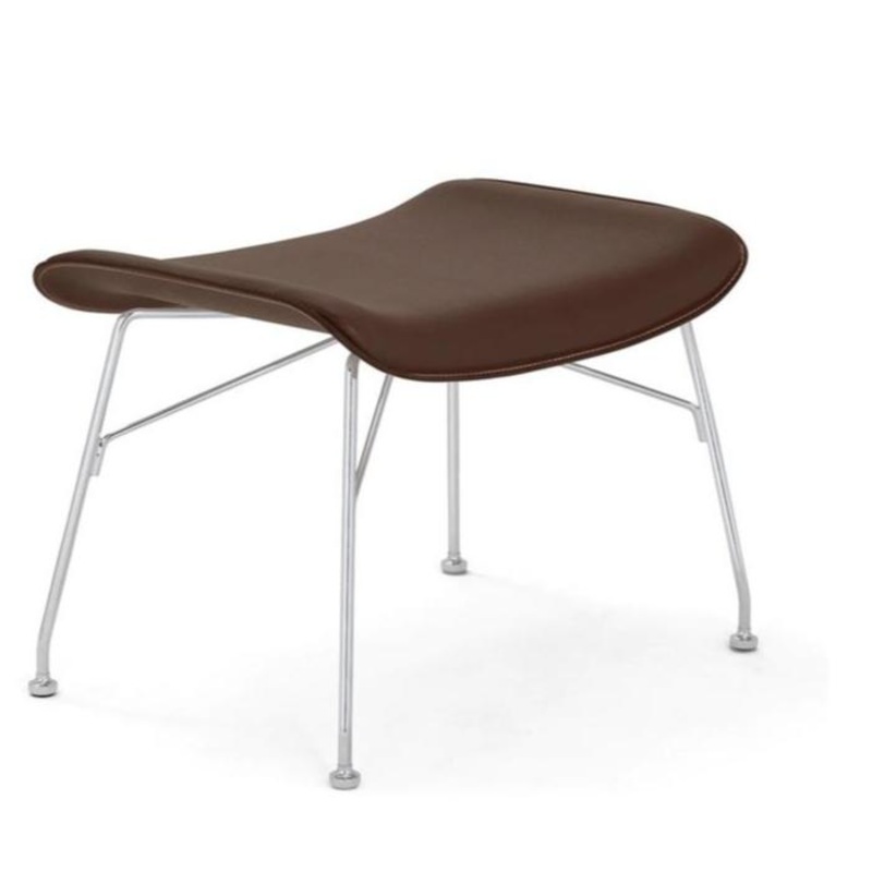 S/Wood Upholstered Stool