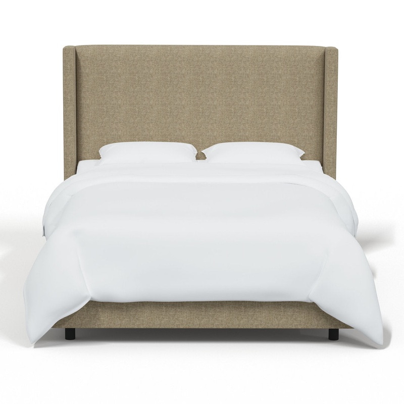 Hanson Upholstered Standard Bed Joss & Main Color: Zuma Natural Textured Linen Size: King