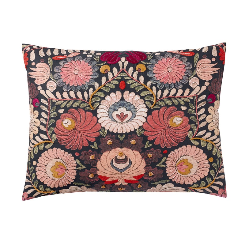 Helena Embroidered Floral Percale Sham 26×20