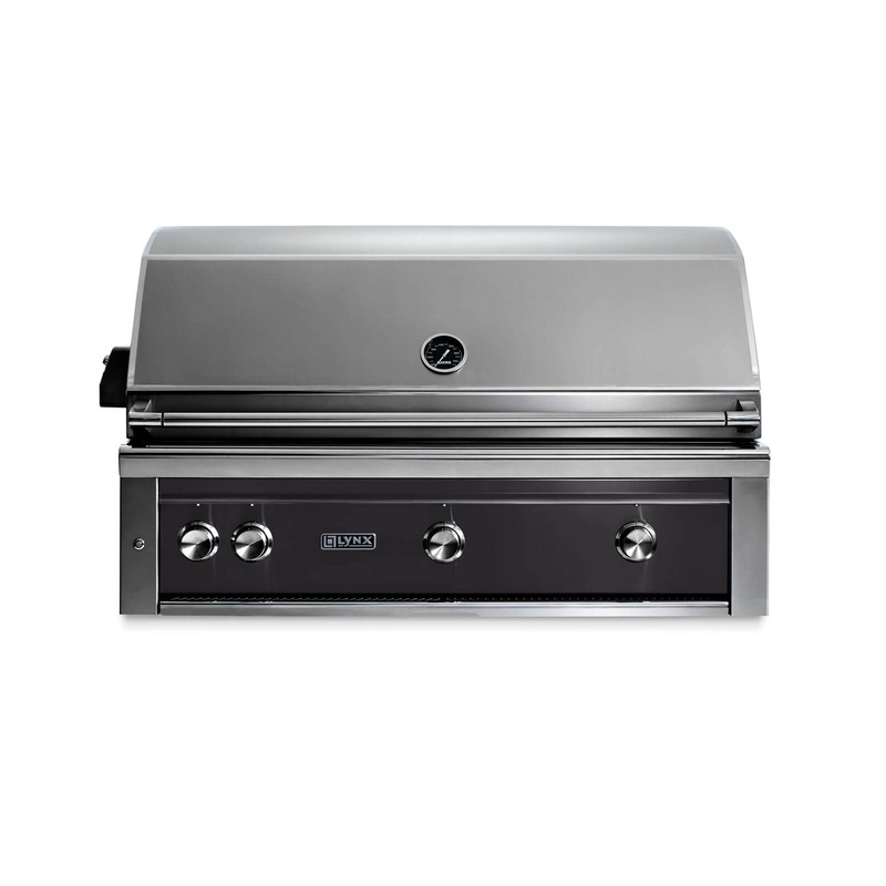 Lynx L42TROBNG 42″ Built-In Grill – 1 Trident W/ Rotisserie – Obsidian