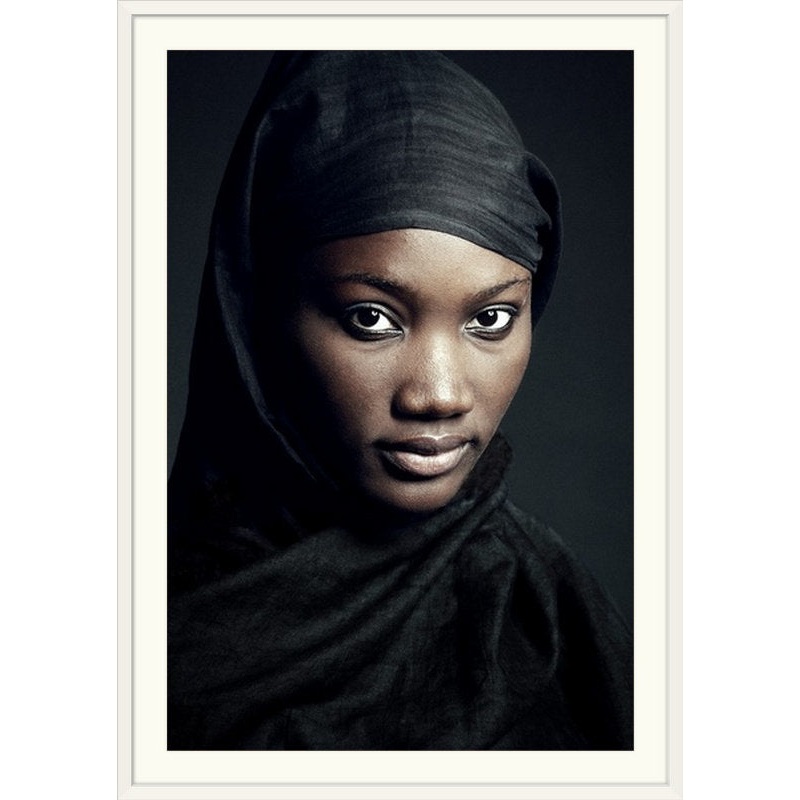 Straub Woman in Black by Vincent-Olivier Gravel – Photographic Print The Twillery Co. Size: 26″ H x 20″ W x 1″ D Format: White Frame