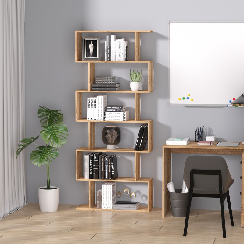 Susann 75.5″ H x 31.5″ W Geometric Bookcase Wrought Studio