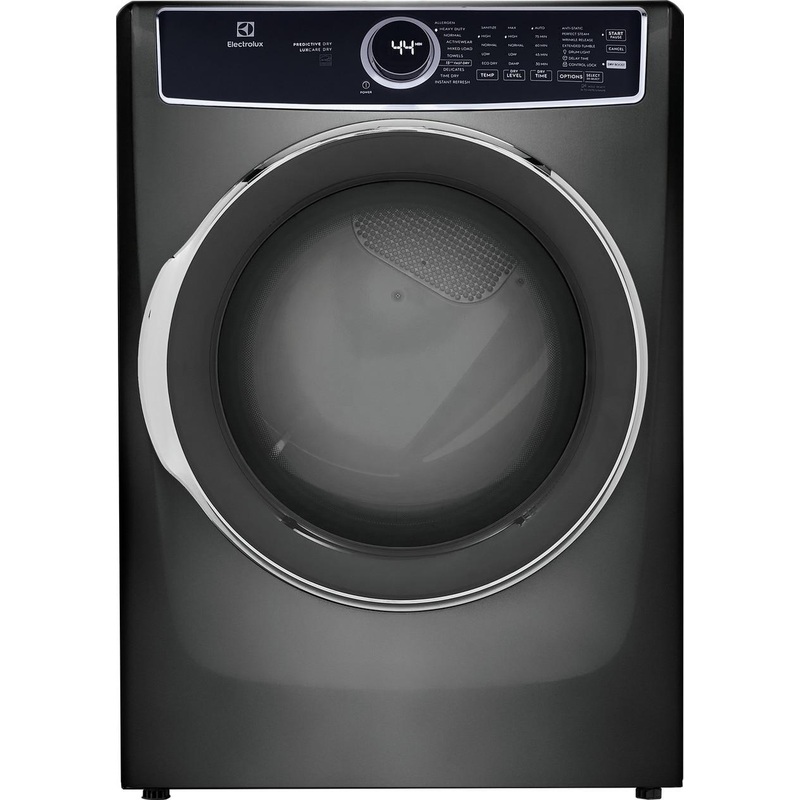 Electrolux ELFG7537AT Front Load Perfect Steam Gas Dryer with Predictive Dry and Instant Refresh – 8.0 Cu. Ft.