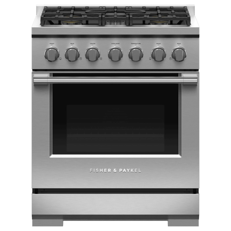 Fisher & Paykel RGV3305L Gas Range, 30″, 5 Burners, Lpg