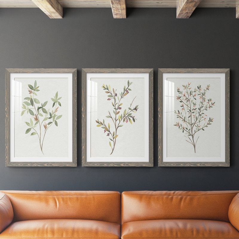 Single Sprig I Premium Framed Matte – Ready To Hang Lark Manor Frame Color: Gray Size: 31.5″ H x 47″ W x 1.5″ D