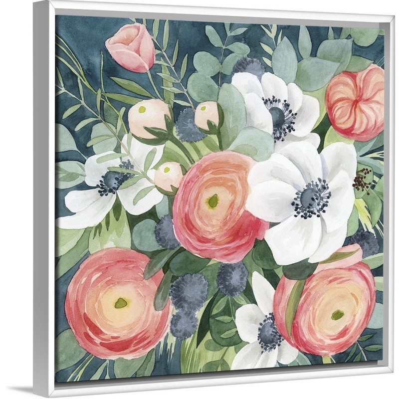 Bewitching Bouquet I by Grace Popp – Painting Print Winston Porter Size: 13.7″ H x 13.7″ W x 1.75″ D Format: White Floater Framed