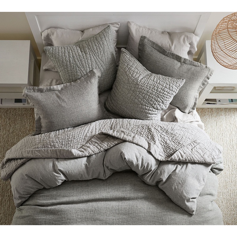 European Flax Linen Waffle Duvet Cover_Queen