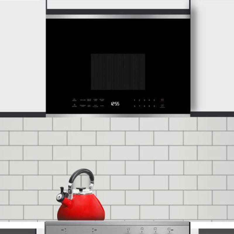 Xo Appliance XOOTR24BS 24″W Otr 1000W 300Cfm 1.34 Cu Ft – Black Glass