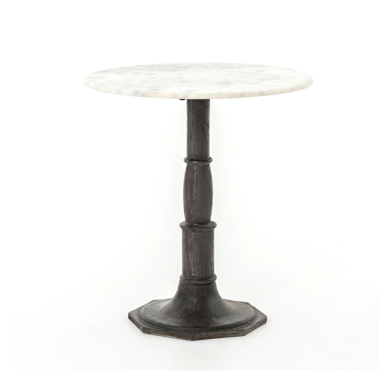 Christie Round Marble End Table