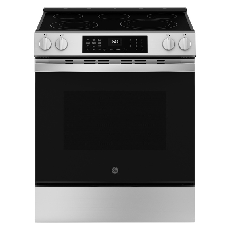 Ge Appliances GRS600AVFS Ge 30″ Slide-In Electric Convection Range With No Preheat Air Fry And Easywash Oven Tray