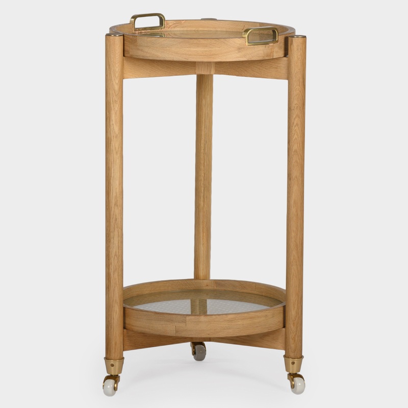 Oak Chic Mobile Bar Organizer – Charcoal