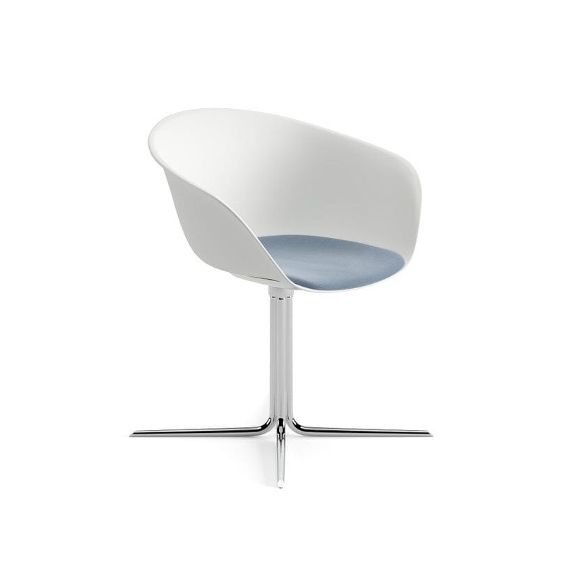 Duna 02 Four Ways Swivel Base Chair With Seat Cushion