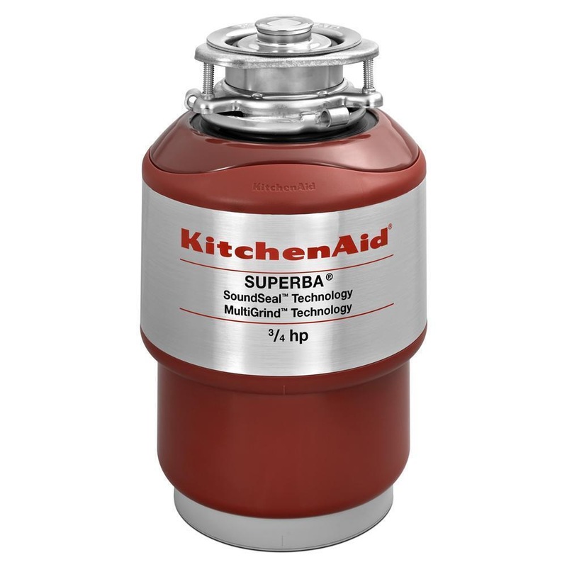 Kitchenaid KCDS075T 3/4-Horsepower Continuous Feed Food Waste Disposer