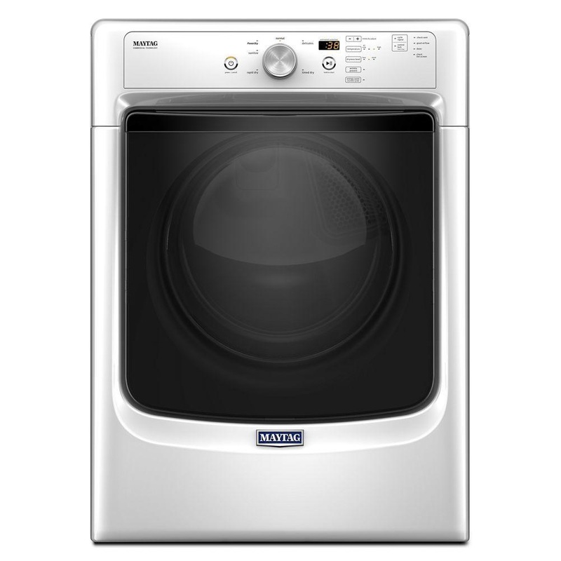 Maytag MGD3500FW Large Capacity Gas Dryer with Wrinkle Prevent Option and PowerDry System – 7.4 cu. ft.