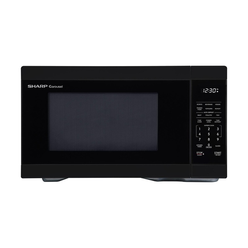 Sharp SMC1161KB Sharp 1.1 Cu. Ft. 1000W Black Countertop Microwave Oven