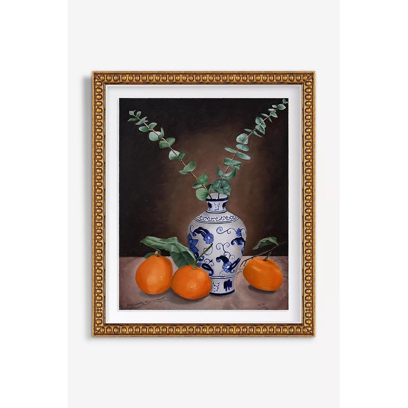Tangerines and Eucalyptus Wall Art