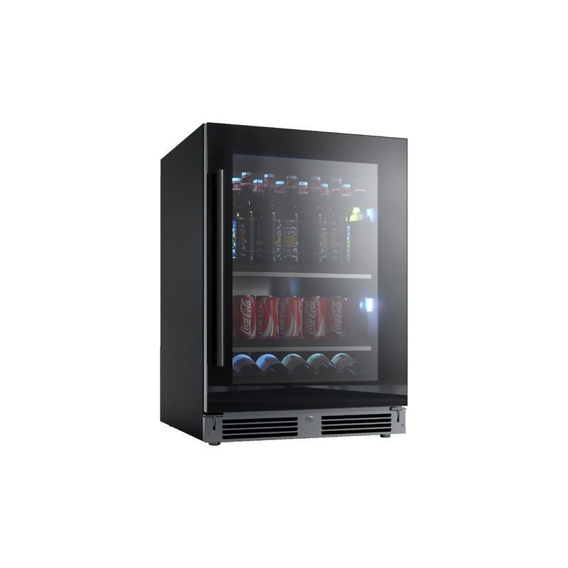Xo Appliance XOU24BCGBR Beverage Center 24″ Black Glass Rh