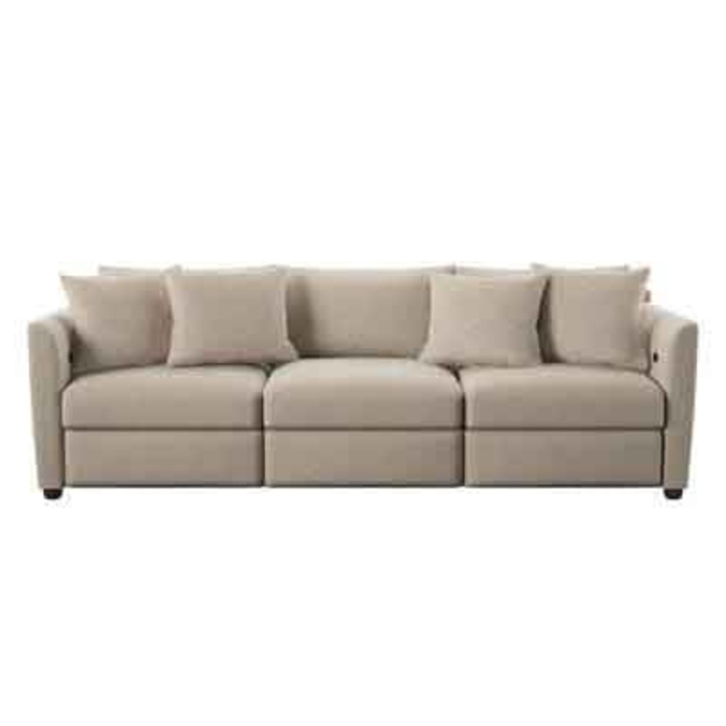 Georgia Square Arm Reclining Sofa