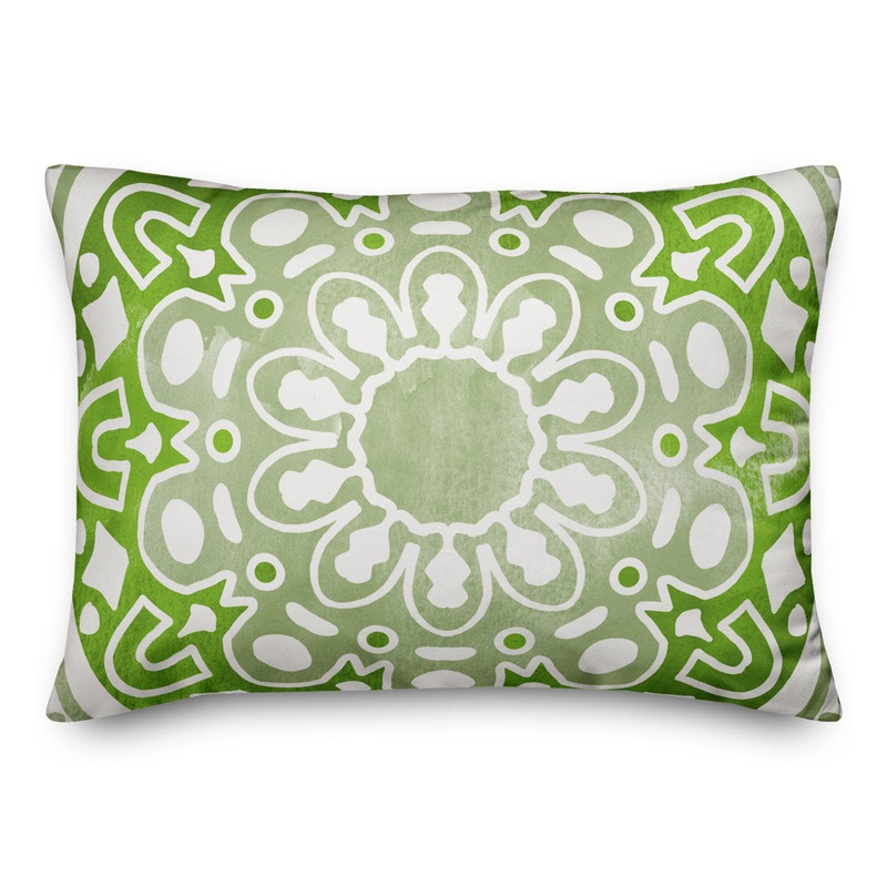 Juhasz Outdoor Rectangular Pillow Cover & Insert Designs Direct Creative Group Color: Green