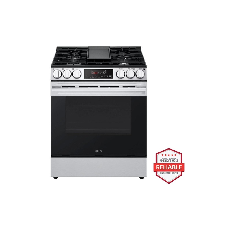 Lg LSGL5833X 5.8 Cu. Ft. Smart Gas Slide-In Range With Convection, Air Fry And Easyclean