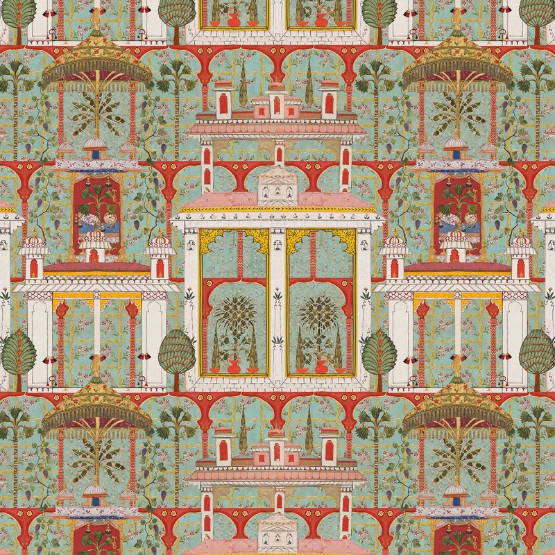 Majorelle Garden Agate Wallpaper